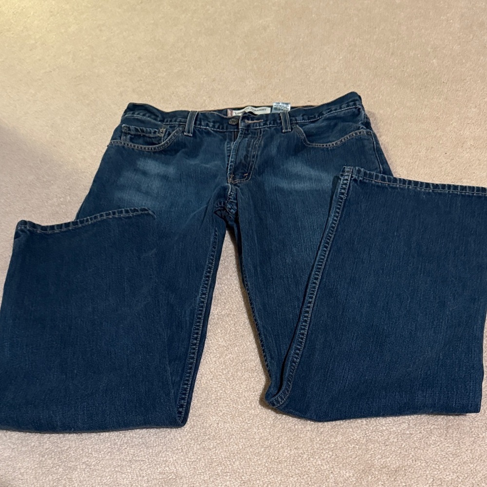 Levi's Dark Blue Low Rise Straight 529 Red Tab Jeans 33x34 - Picture 2 of 8